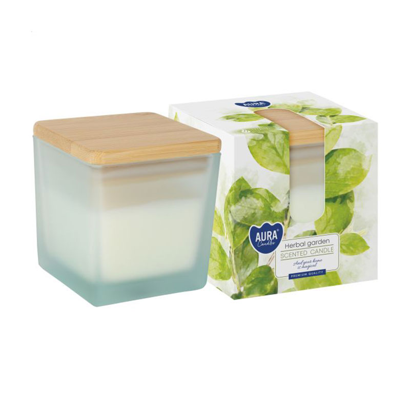 Ароматична свічка в матовій склянці Bispol Scented Candle Herbal Garden, 160 г (snk80md-378)
